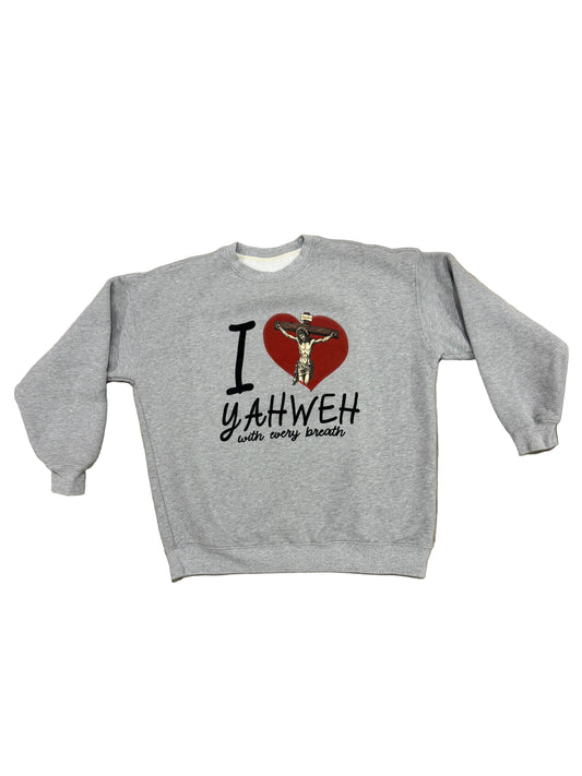 I ❤️ YAHWEH CREWNECK